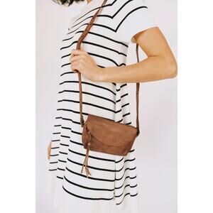 We The Free Rider Leather Small Crossbody Bag Brown NWT